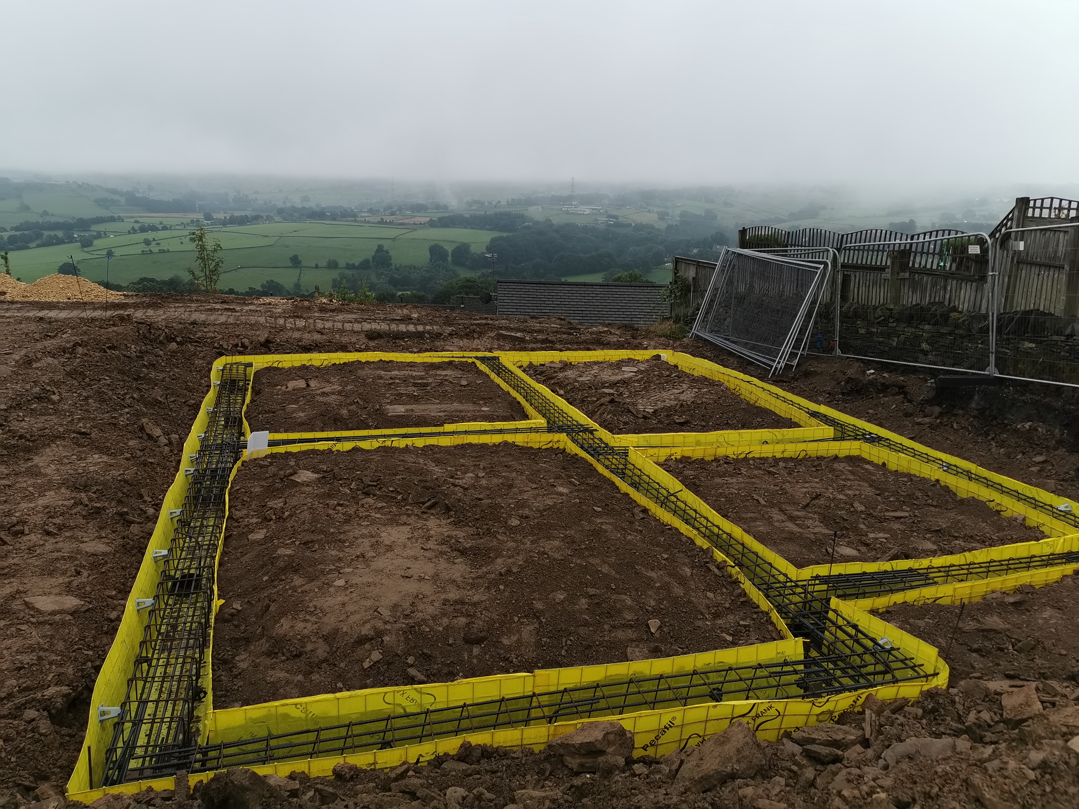 Driven piling and full plot formation progress at the Bradford development
