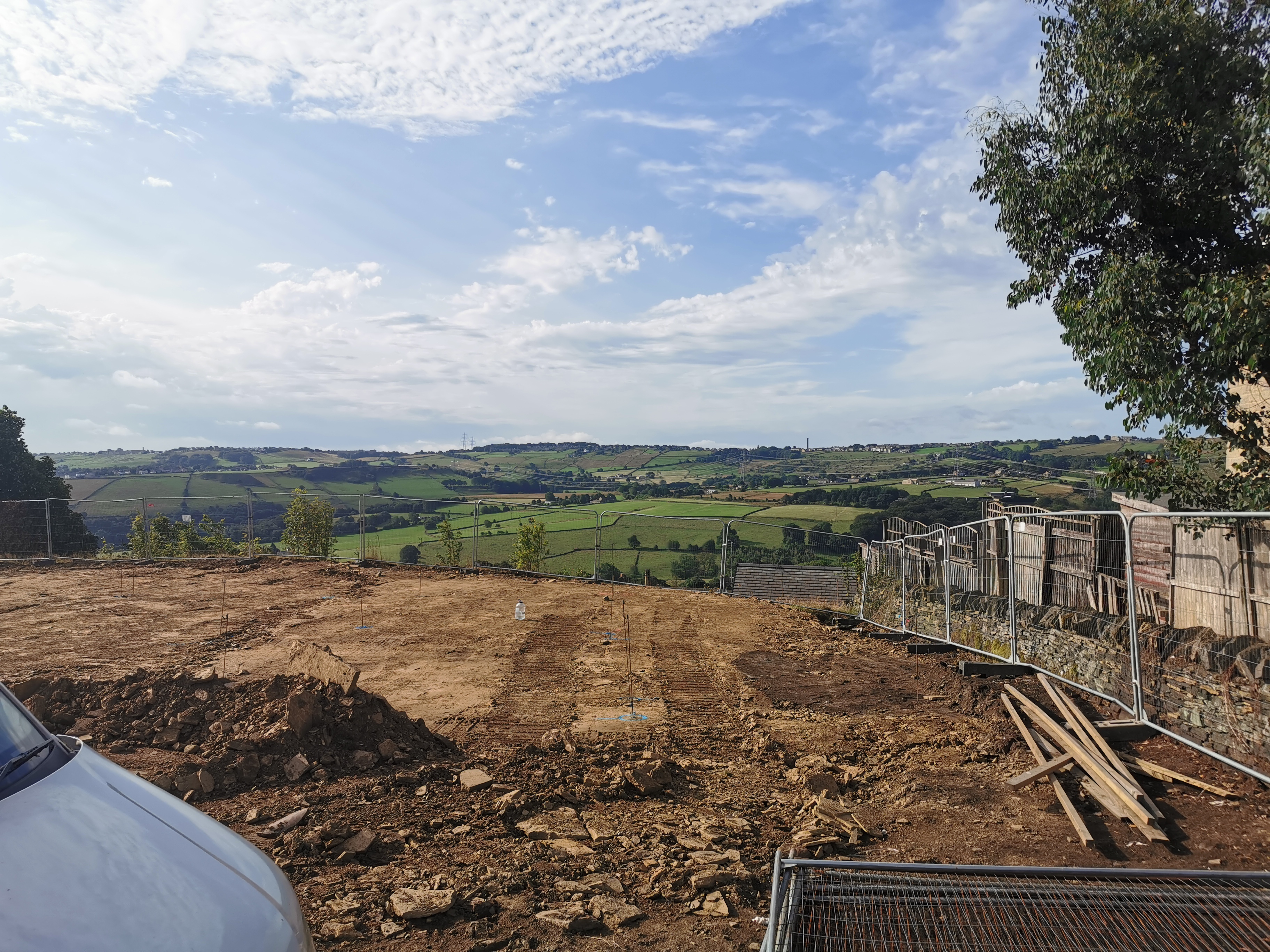 Pre-pile view of the Bradford new build estate site