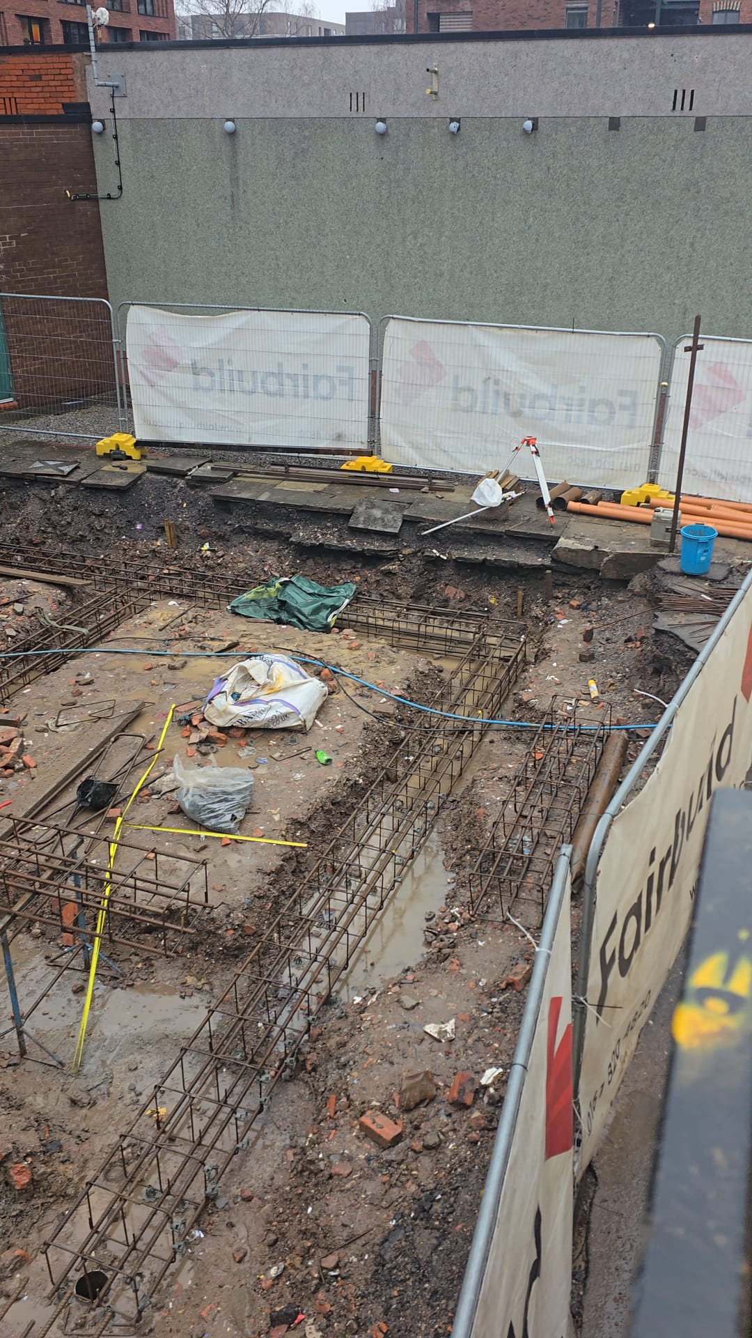 Ground beam and slab progression at Shamrock site